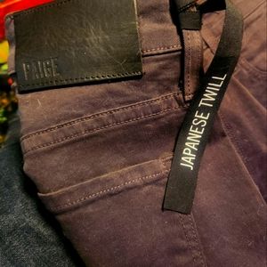 Paige Japanese Twill, Size 32, Raven Gray, Originally: $199, Buy Now $85